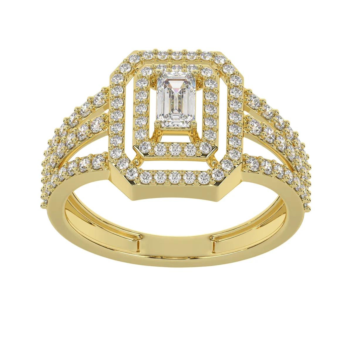 Refined Diamond Studded Ring Simple Yet Stunning