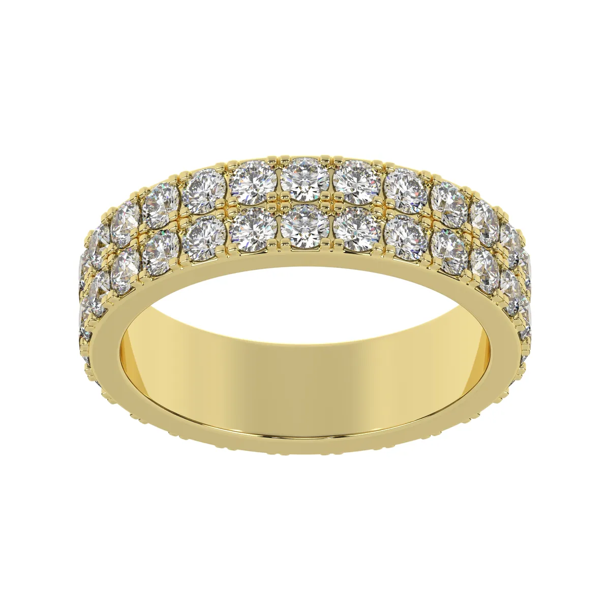 Classic Diamond Line Band Subtle Luxury