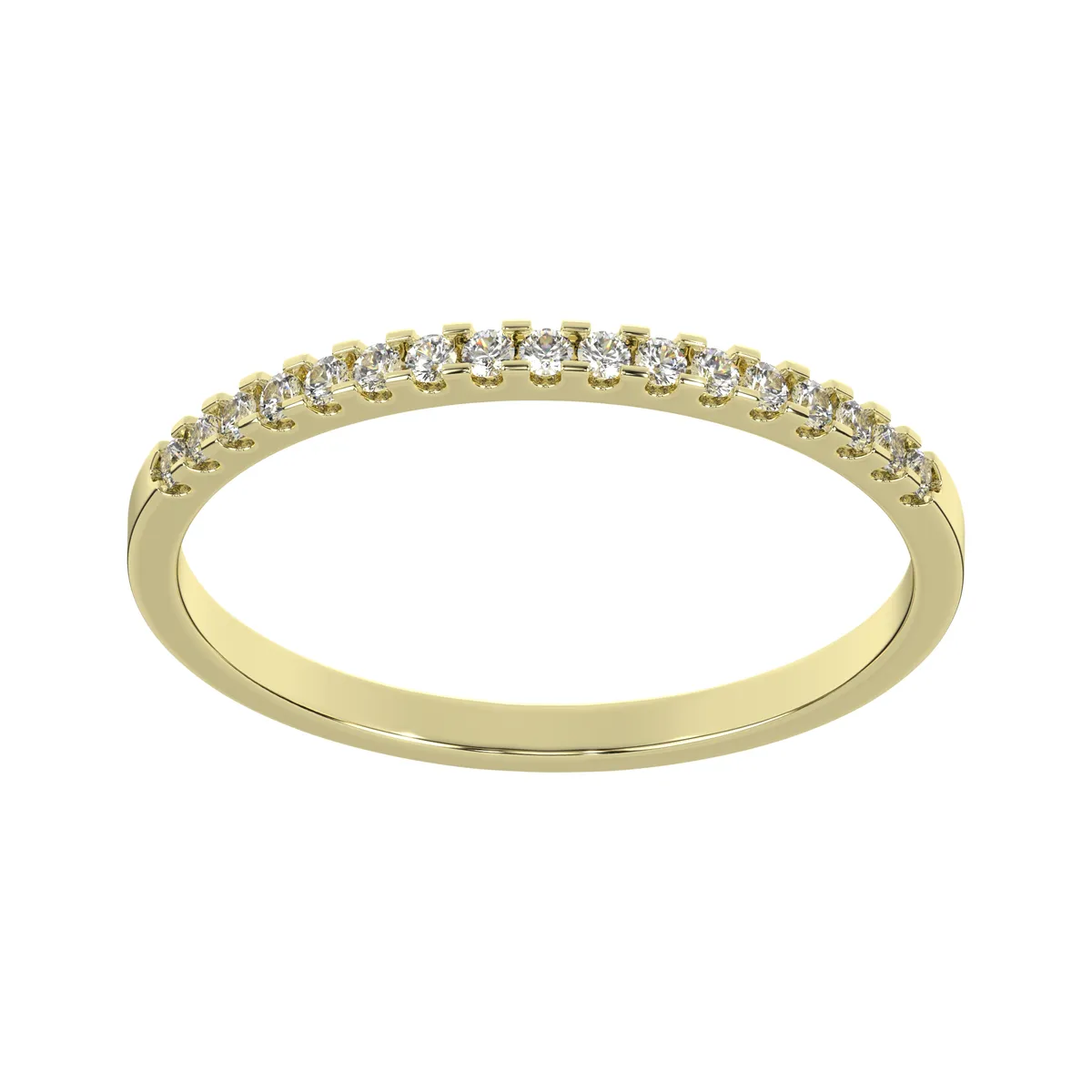 Round Diamond Half Eternity Band Ring