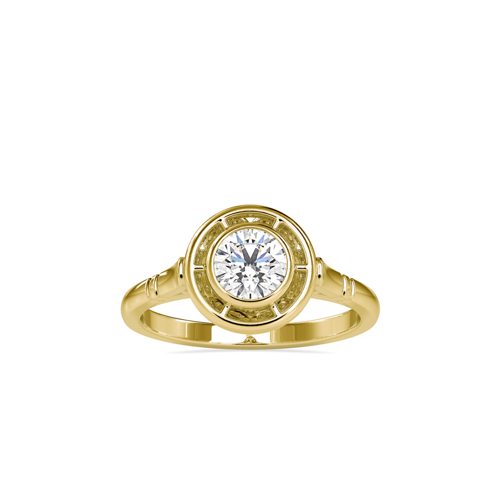 Estate-Style Bezel Diamond Ring