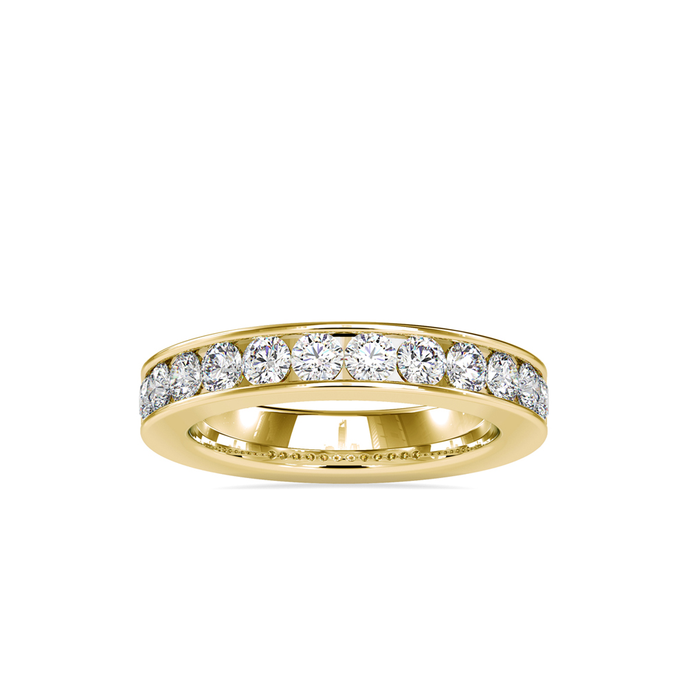 Channel-Set Round Diamond Eternity Band