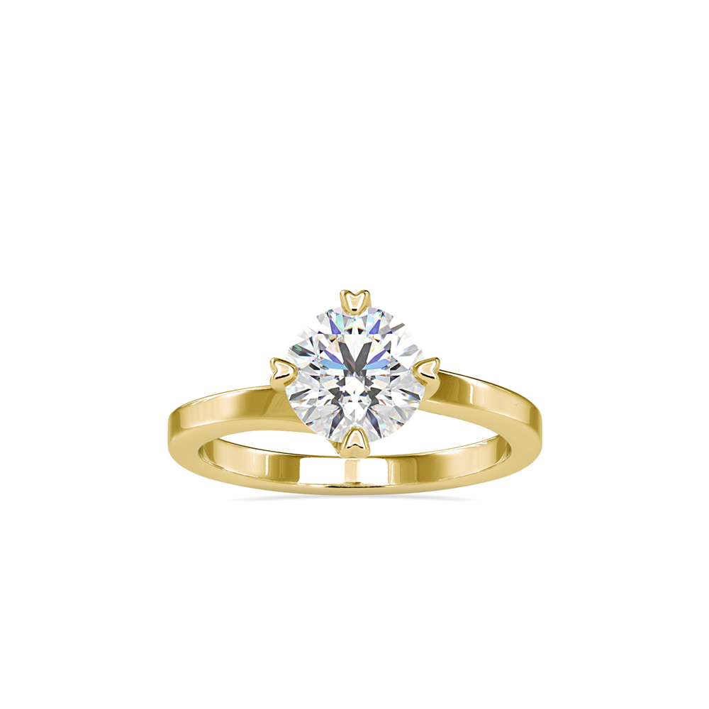 Twisted/Wrapped Solitaire Ring in Yellow Gold