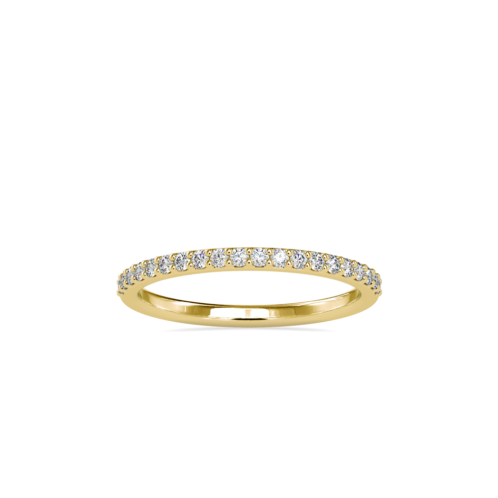 Yellow Gold Shared-Prong Diamond Wedding Band