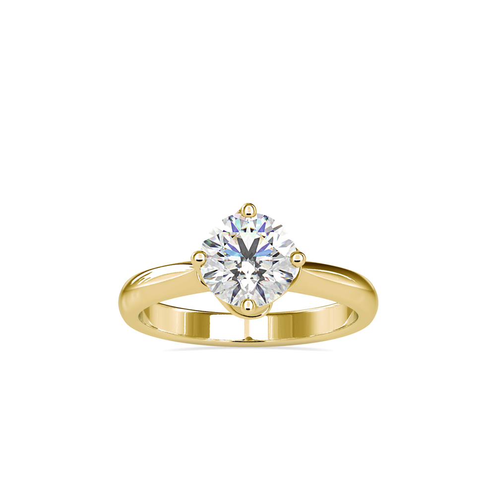 Round Diamond Solitaire with Trellis Setting