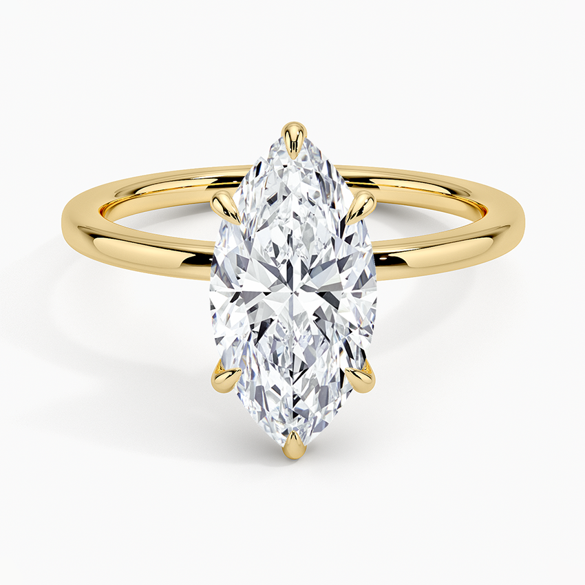 Asscher-Cut Diamond Solitaire with Twisted Pave Band