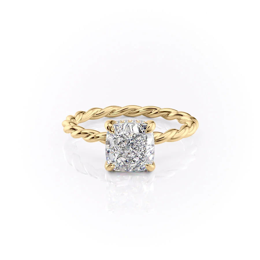 Rope Twist Cushion Solitaire